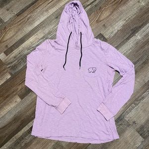 Purple Rainbow Dye Ivory Ella Hoodie